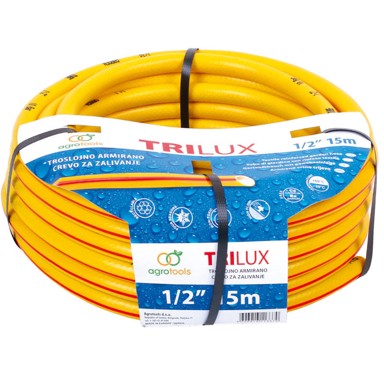 AGROTOOLS Crijevo za zalijevanje Trilux 1/2" 15 m